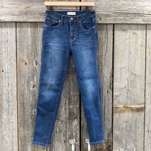 Madewell 9 inch High Riser Skinny Jean Polly Wash Size 28